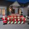 4.4ft. Airblown® Inflatable Christmas Santa Reindeer Stable